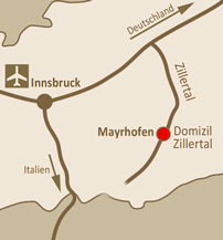 Lageplan Domizil Zillertal