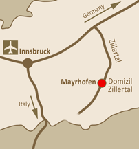 Domizil Zillertal map